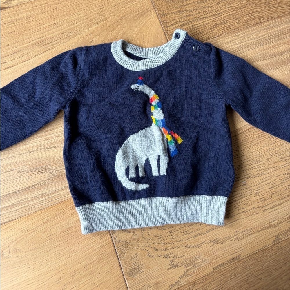Baby Gap dinosaur sweater boys 6-12mo